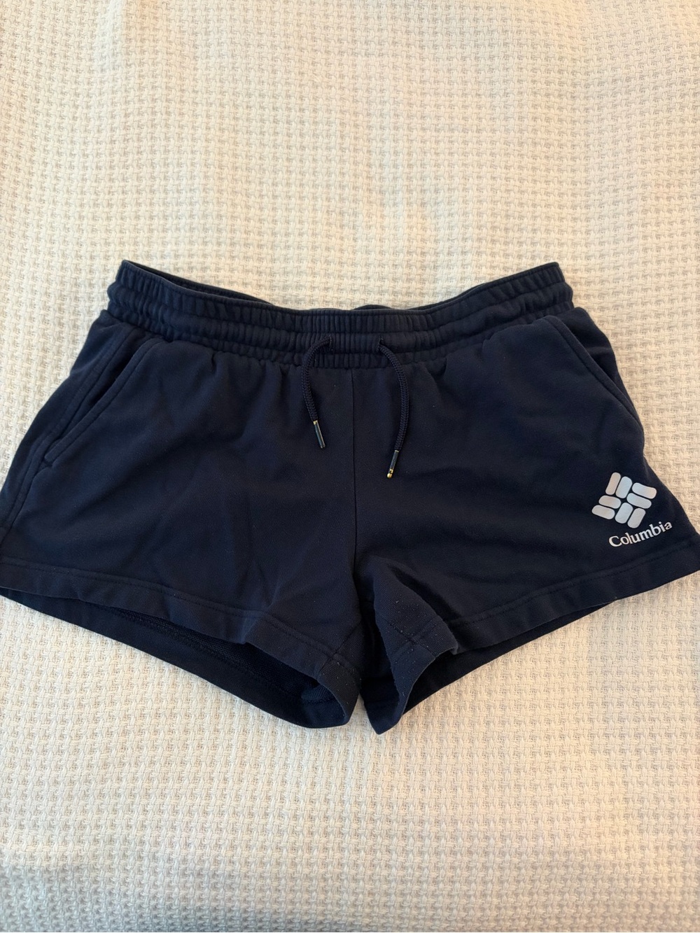 Columbia Navy Athletic Drawstring Shorts